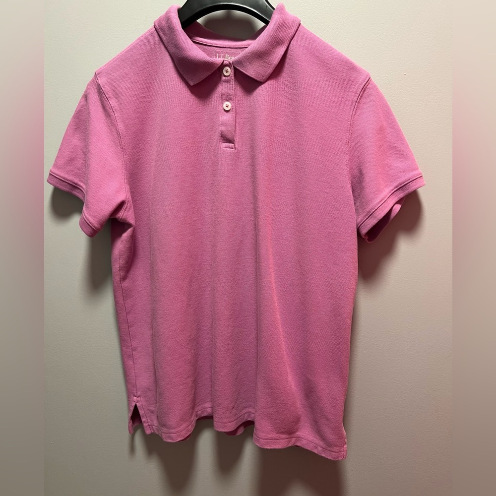 LL Bean Women’s Light Purple Polo Size Large